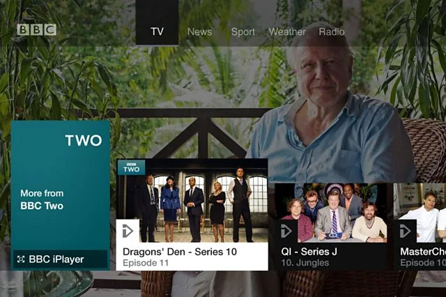 BBC Connected Red Button television interface