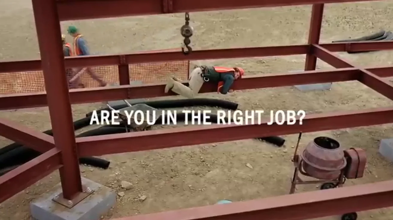 Monster.com campaign asking Are you in the right job?